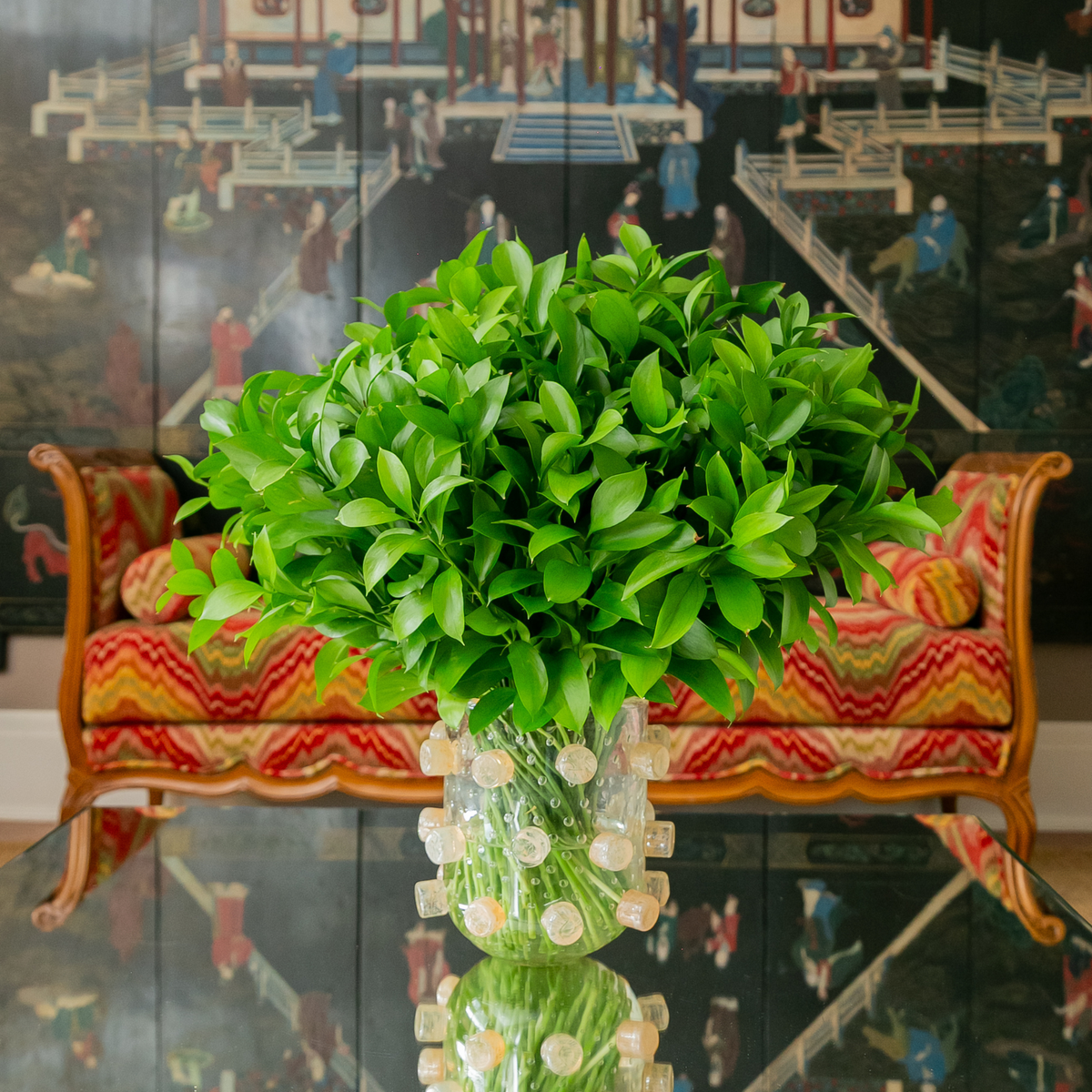 Murano vases with flowers – Verbena Flores