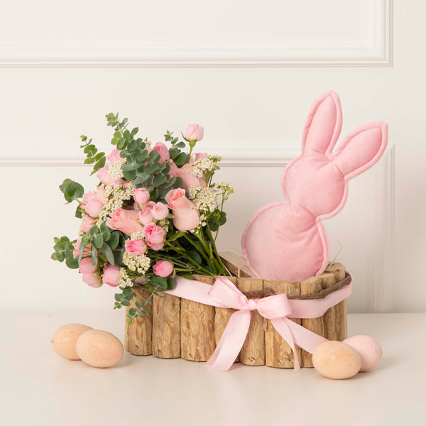 cesta-pascoa-bunny-coelho-pompom-easter-flores