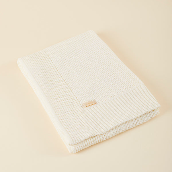 MANTA DE TRICOT OFF WHITE