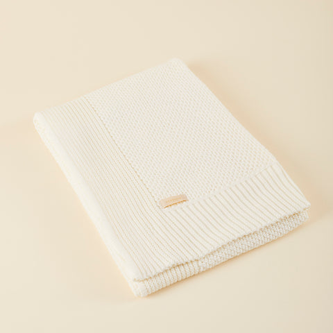 MANTA DE TRICOT OFF WHITE