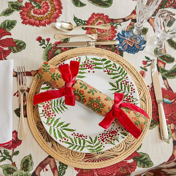 SET OF 6 CRACKERS IN FLORAL PRINT