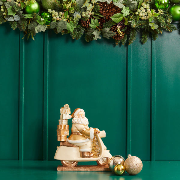 PAPAI NOEL NA MOTO DOURADA