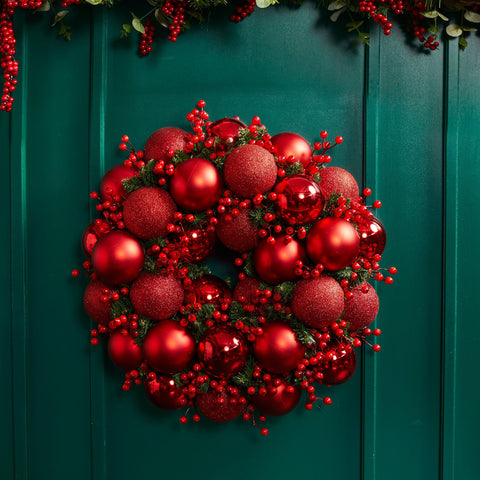 LARGE SILVER BALL GARLAND