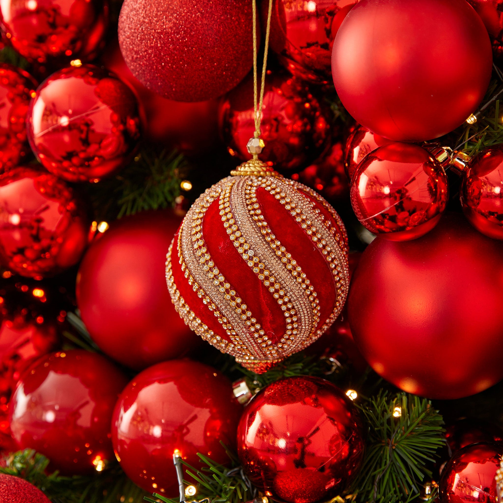 BOLA RED GRACE SPARKLING