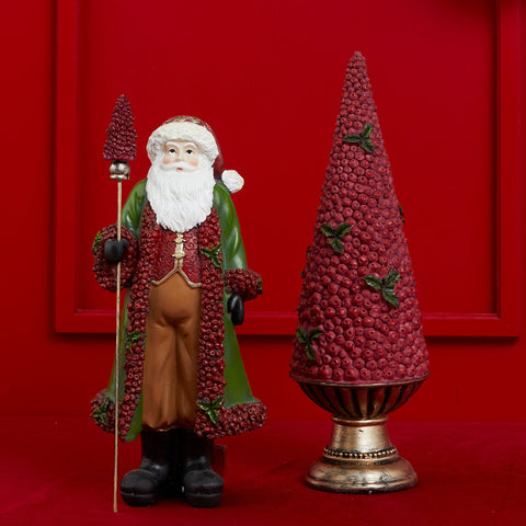 SANTA CLAUS WITH GARLANDS