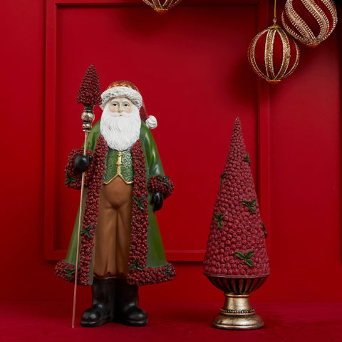 SANTA CLAUS WITH GARLANDS