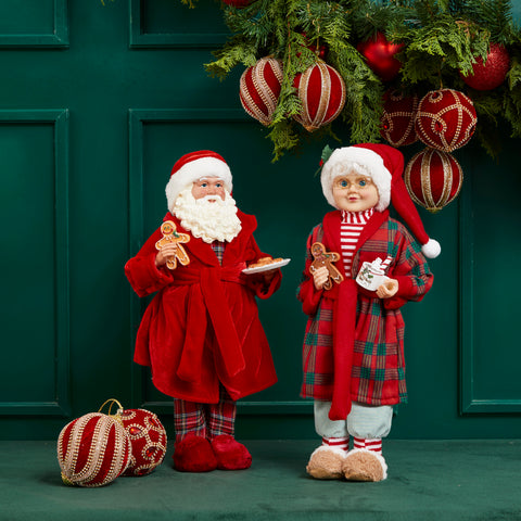SANTA CLAUS WITH GARLANDS