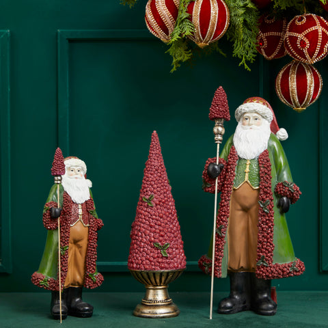 SANTA CLAUS WITH GARLANDS