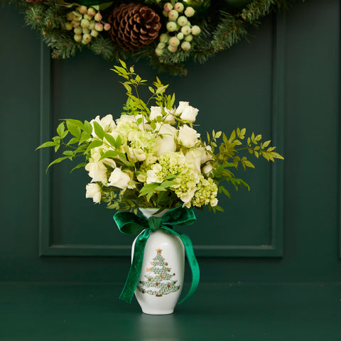 CHRISTMAS NUTCRACKER PORCELAIN VASE (MORE COLORS AVAILABLE)