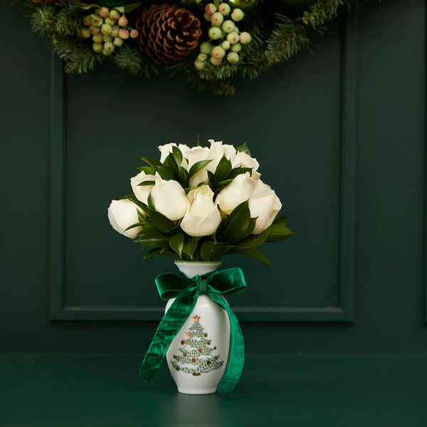 CHRISTMAS NUTCRACKER PORCELAIN VASE (MORE COLORS AVAILABLE)