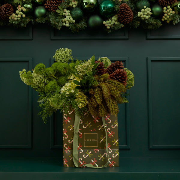 GREEN LOLIPOP BAG COM FLORES MODERNAS