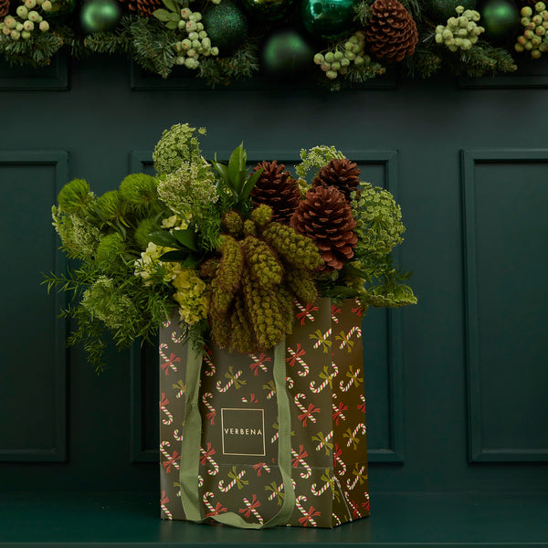 GREEN LOLIPOP BAG COM FLORES MODERNAS