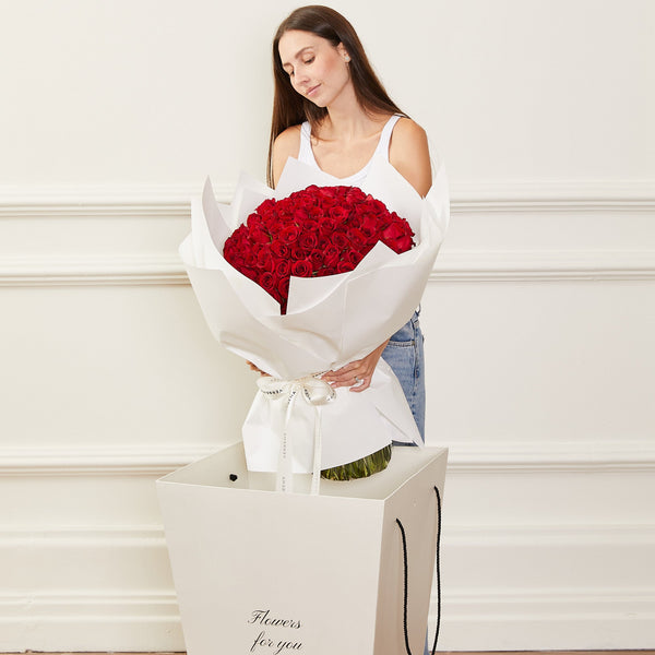 FLOWERS FOR YOU BOX COM 200 ROSAS VERMELHAS