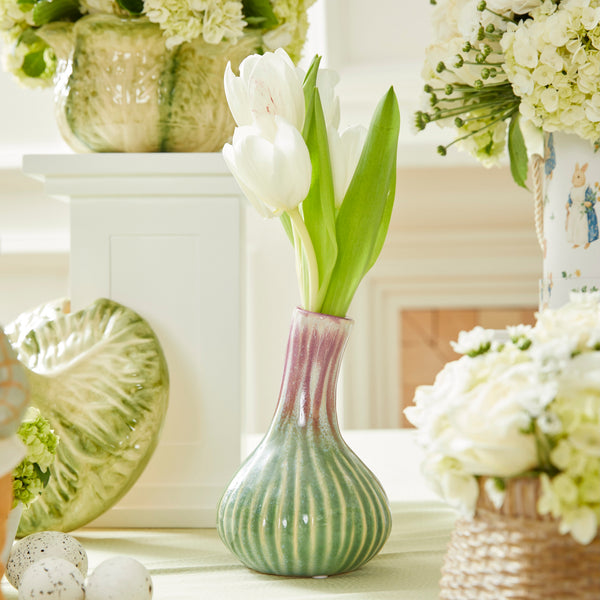 VASO ARCADIA COM TULIPAS