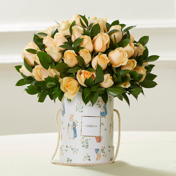 FARMER BUNNY BOX COM 50 ROSAS CHÁ