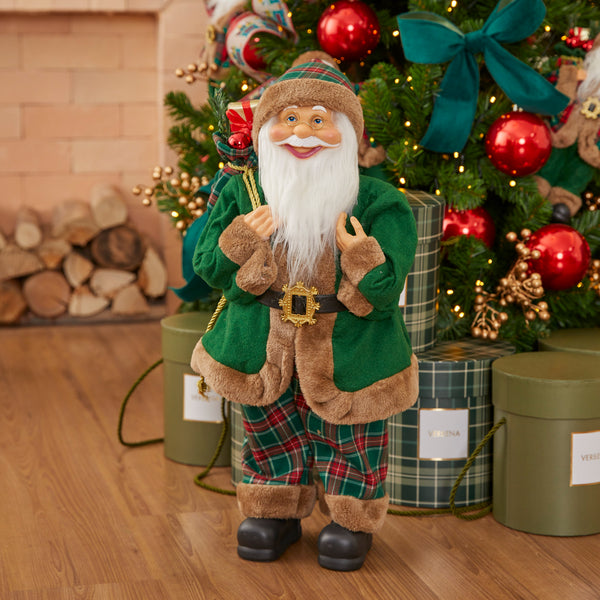 PAPAI NOEL TARTAN VERDE GRANDE