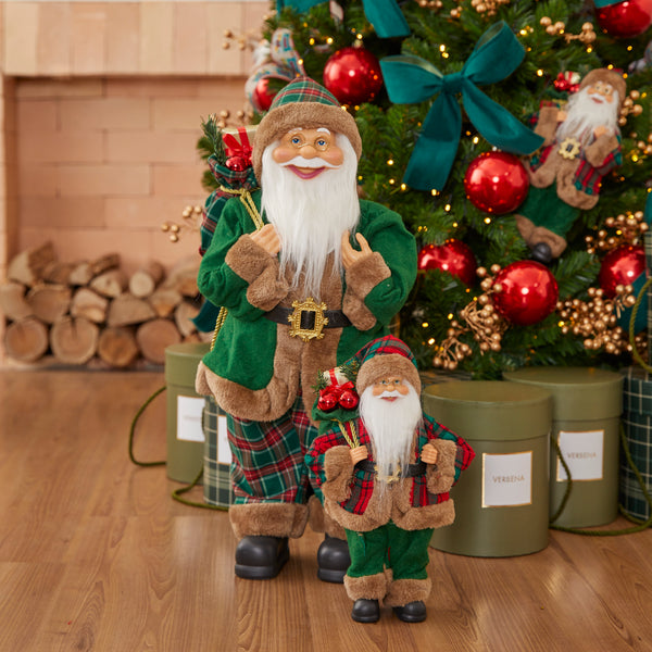 PAPAI NOEL TARTAN VERDE GRANDE