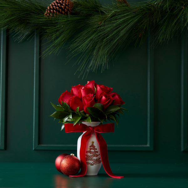 CHRISTMAS NUTCRACKER PORCELAIN VASE (MORE COLORS AVAILABLE)