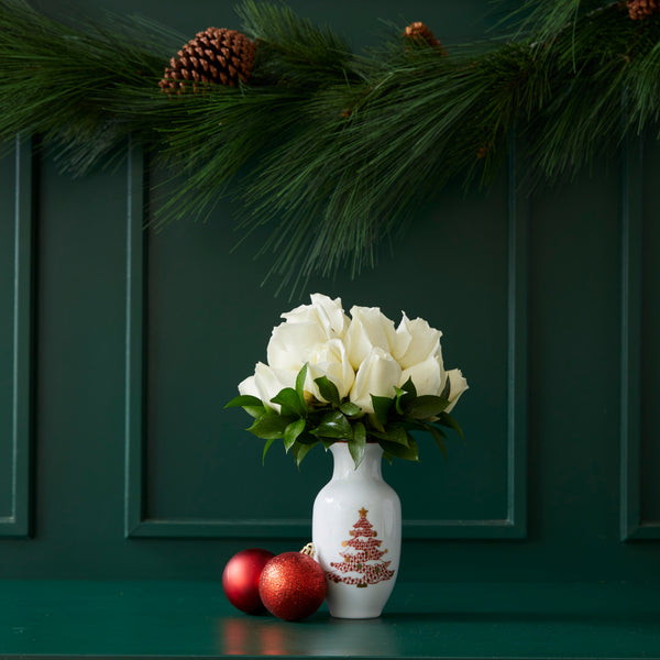 CHRISTMAS NUTCRACKER PORCELAIN VASE (MORE COLORS AVAILABLE)