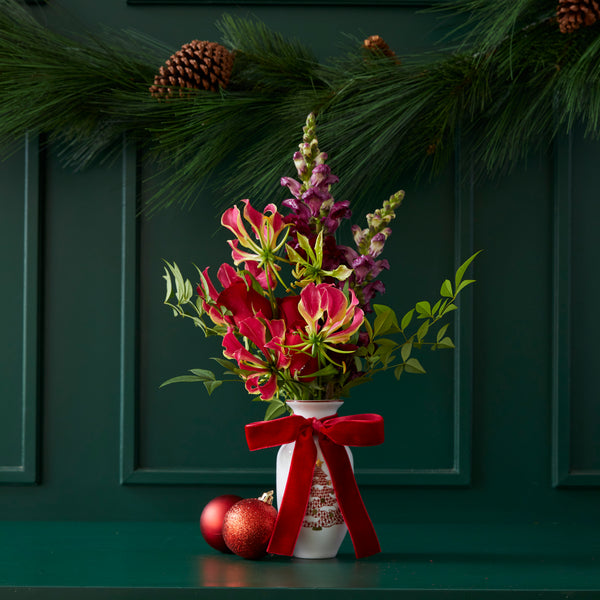 CHRISTMAS NUTCRACKER PORCELAIN VASE (MORE COLORS AVAILABLE)