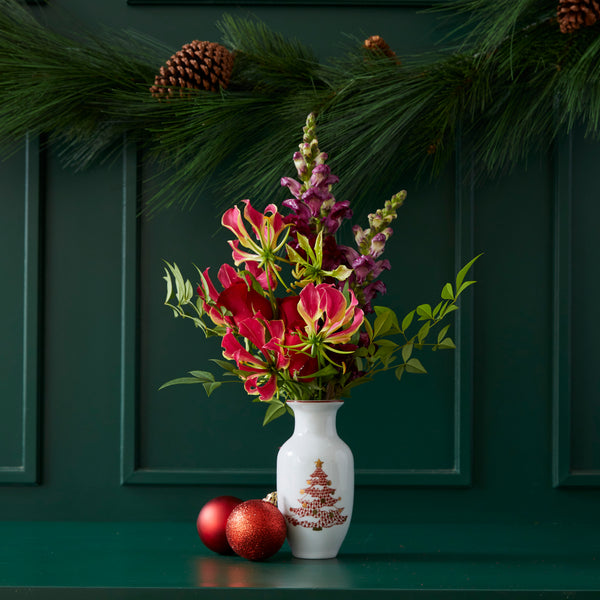 CHRISTMAS NUTCRACKER PORCELAIN VASE (MORE COLORS AVAILABLE)