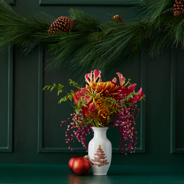 CHRISTMAS NUTCRACKER PORCELAIN VASE (MORE COLORS AVAILABLE)