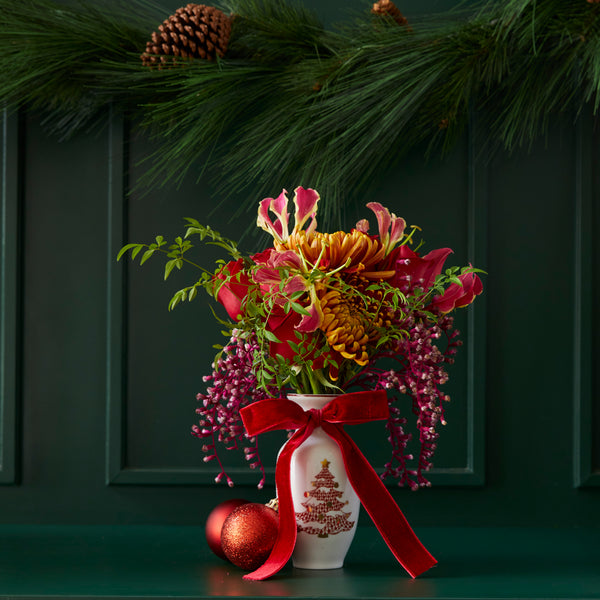 CHRISTMAS NUTCRACKER PORCELAIN VASE (MORE COLORS AVAILABLE)
