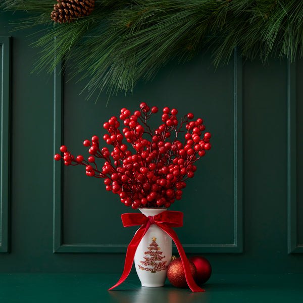 CHRISTMAS NUTCRACKER PORCELAIN VASE (MORE COLORS AVAILABLE)