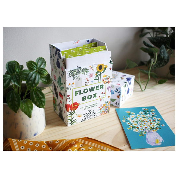 FLOWER BOX POSTCARDS: 100 POSTCARDS BY 10 ARTISTS PORTA-CARTÕES