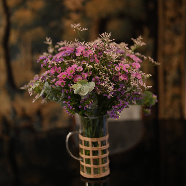 RATTAN TULIPS LATTICE VASE