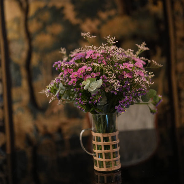 RATTAN TULIPS LATTICE VASE