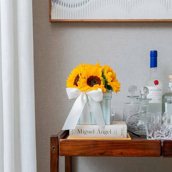 CAIXA MOM I LOVE YOU COM GIRASSOL