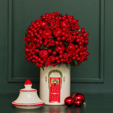 BOWL NUTCRACKER WITH CHRISTMAS BALLS