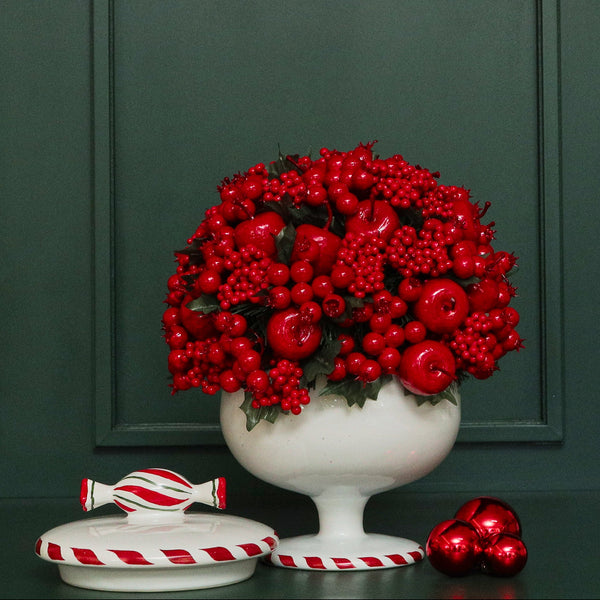 BOWL NUTCRACKER WITH CHRISTMAS BALLS