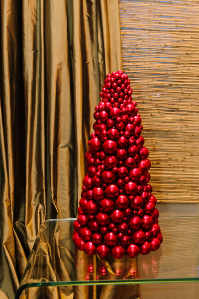 TOPIARY WITH RED BALLS