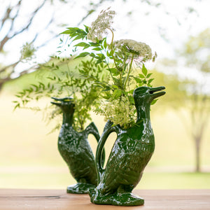 DUO DUCK &amp; CARROT FLOWER VASES