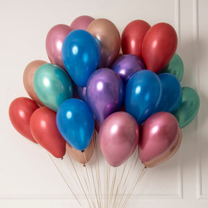 BOUQUET 30 COLORFUL BALLOONS (MORE COLORS AVAILABLE)