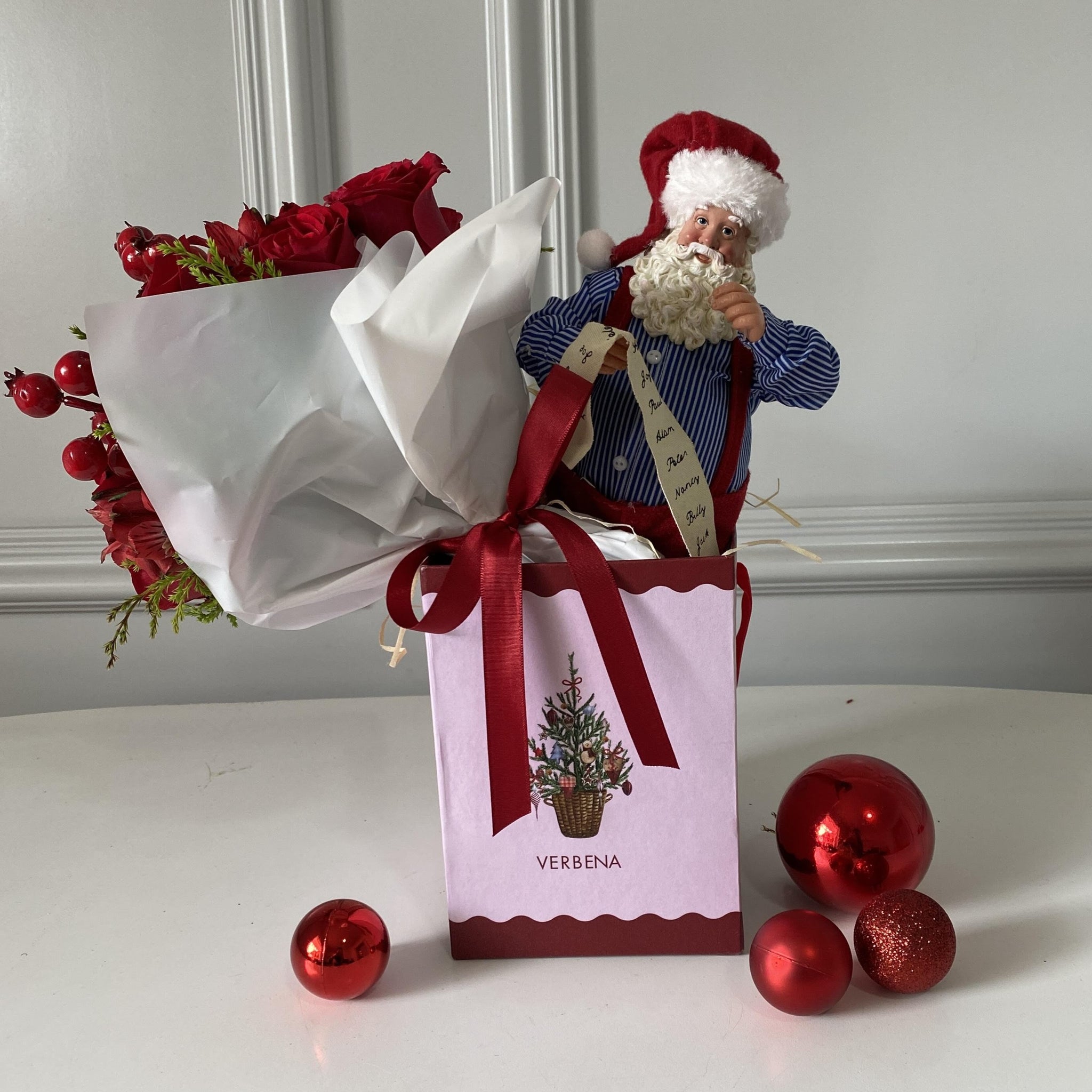 BOX VINTAGE TREE COM PAPAI NOEL